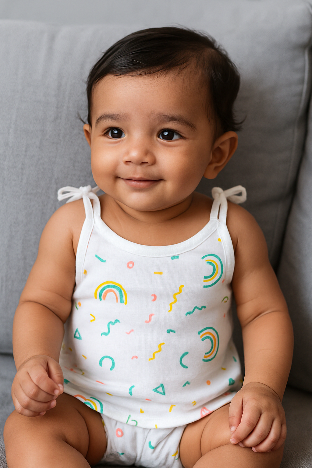 Pack of 5 - Muslin Cotton - Knot Vest (Any prints come)