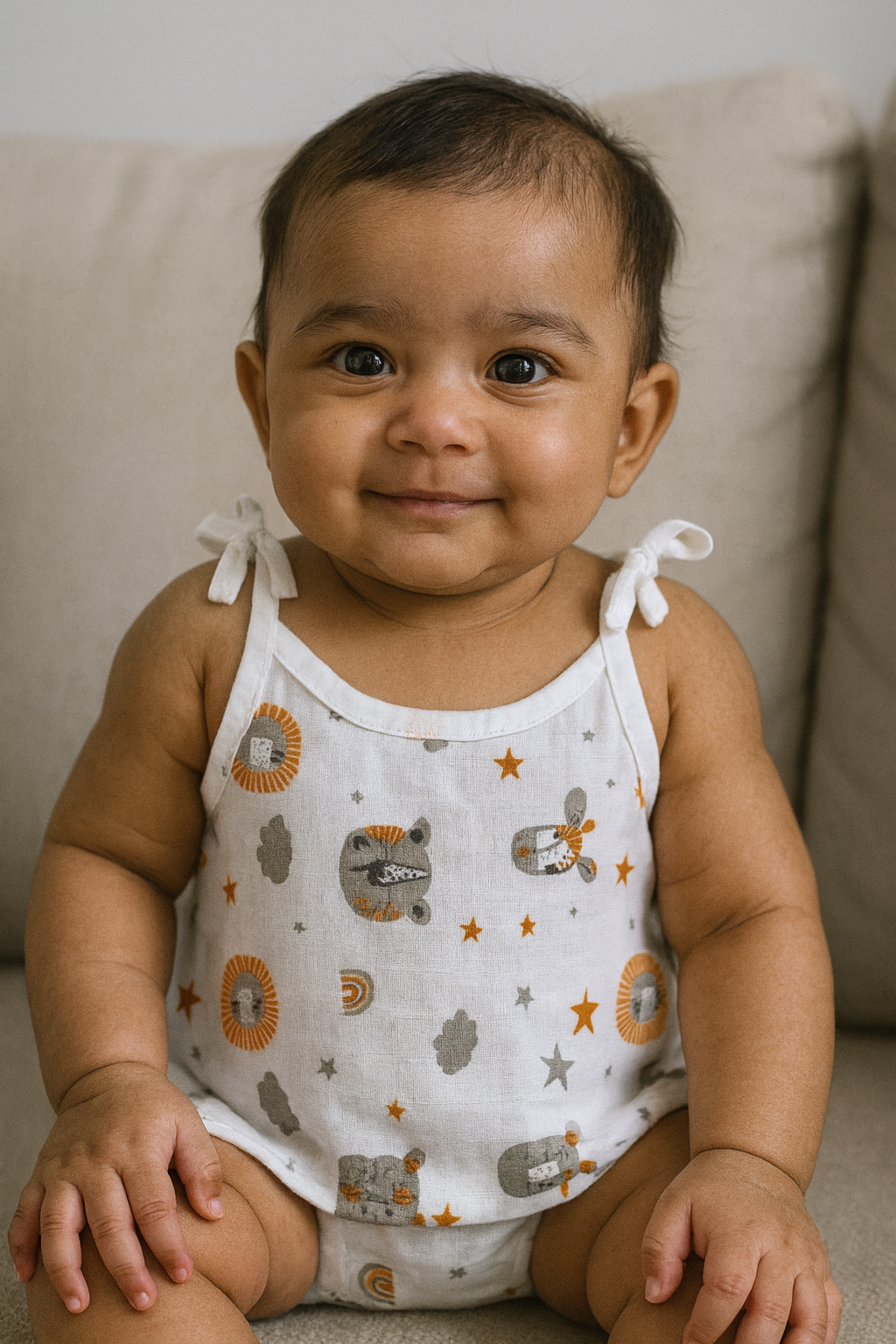 Pack of 5 - Muslin Cotton - Knot Vest (Any prints come)