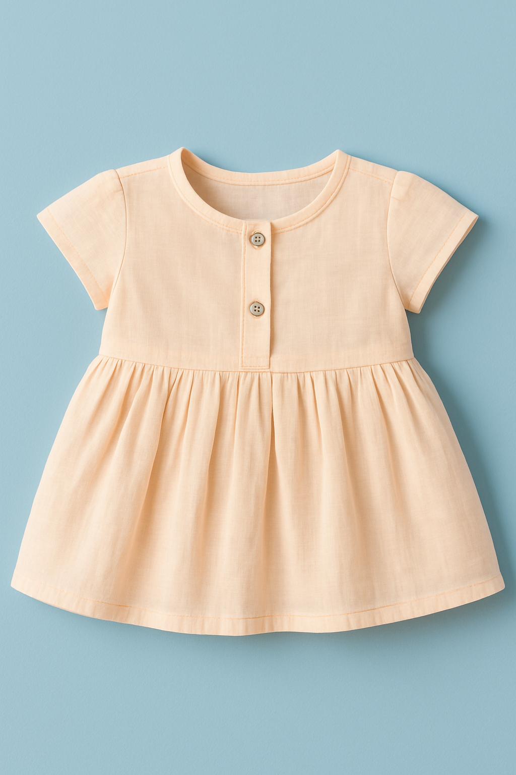 Pack of 5 - Muslin Cotton - Front Button Frock (Any colors come)