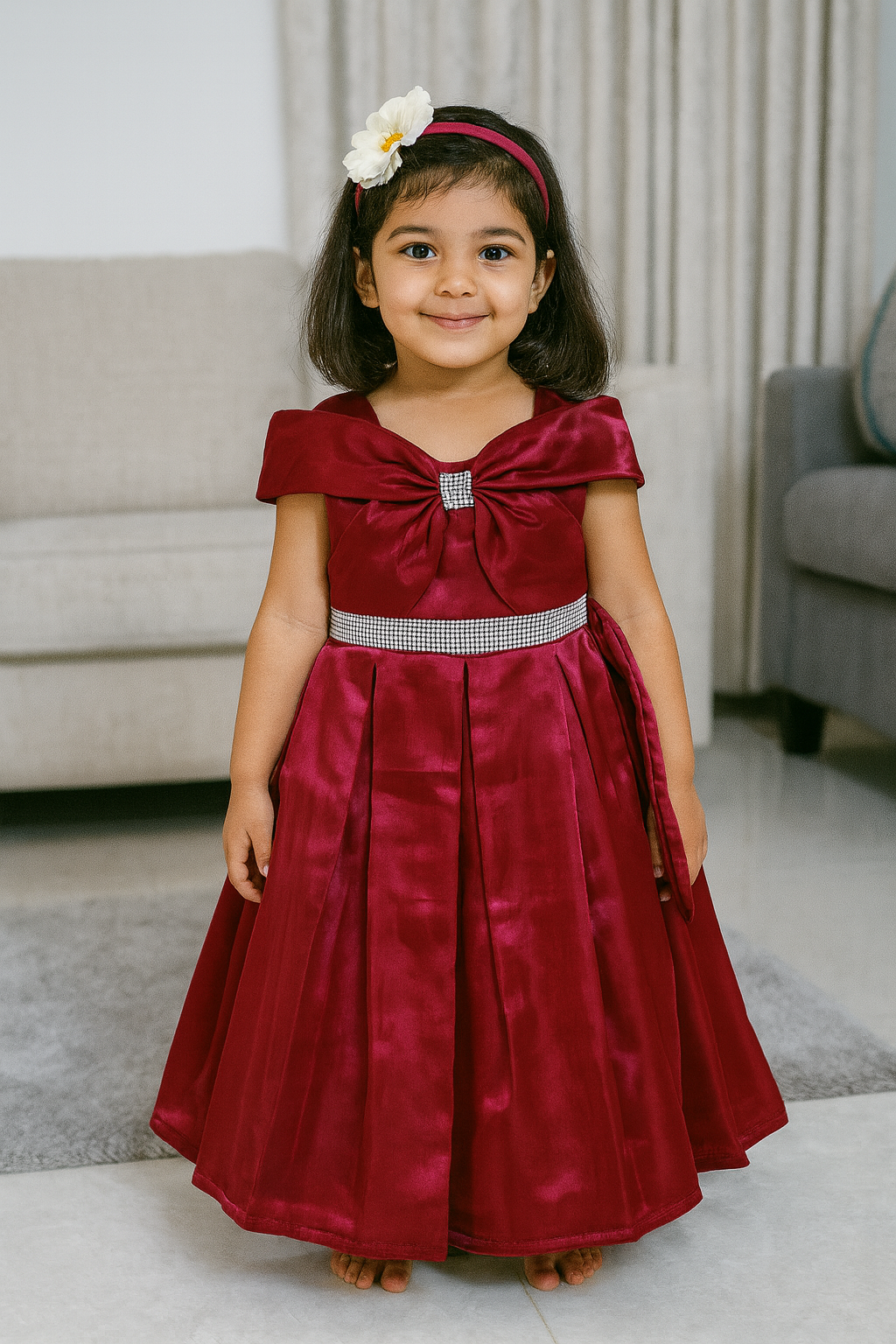 Shining Fancy Frock | Marron