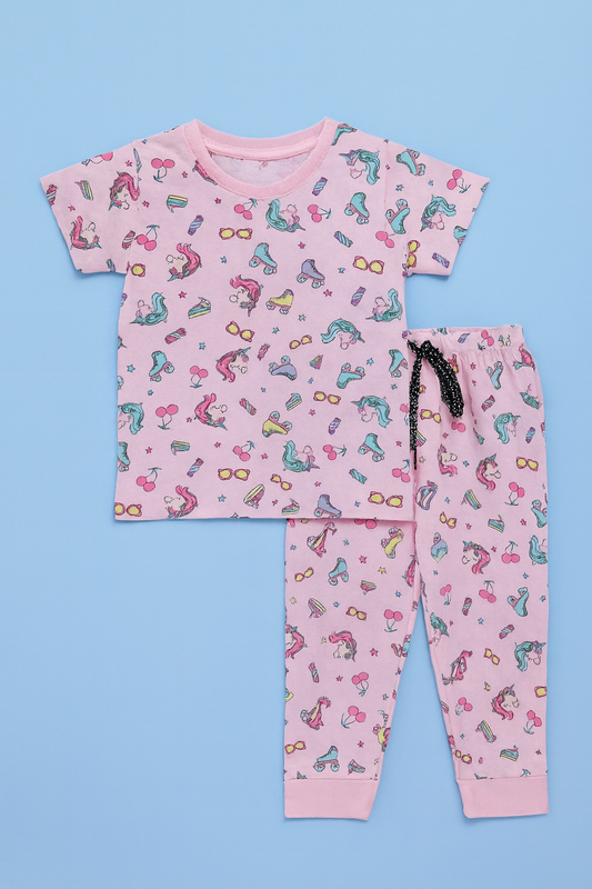 Baby Hug | Unisex T-Shirt & Pant Set | Premium Quality | Pink
