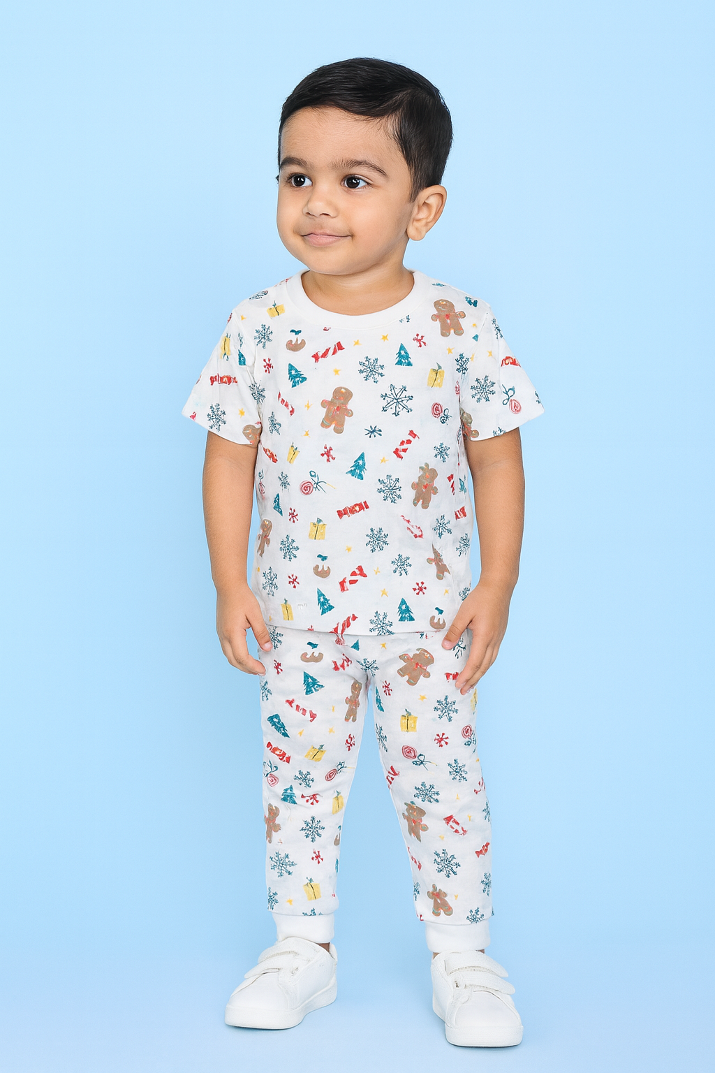 Baby Hug | Unisex T-Shirt & Pant Set | Premium Quality | White