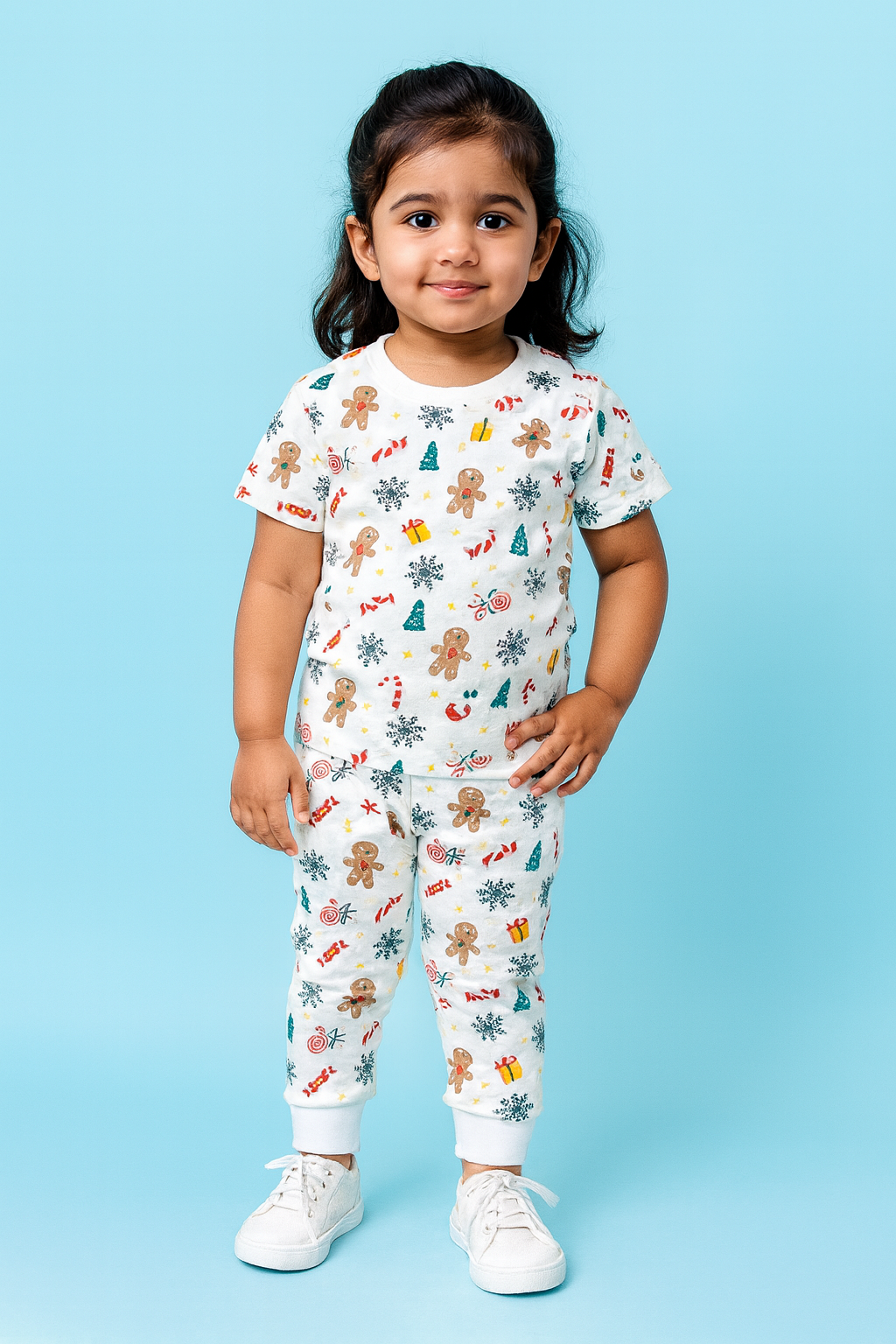 Baby Hug | Unisex T-Shirt & Pant Set | Premium Quality | White