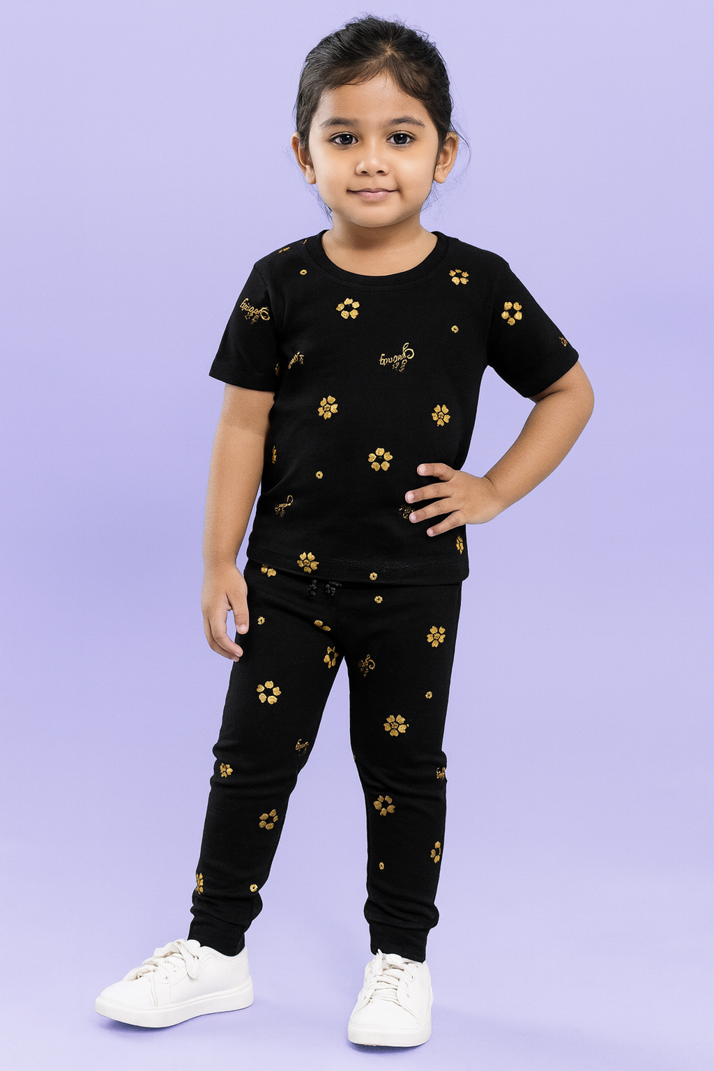 Baby Hug | Unisex T-Shirt & Pant Set | Premium Quality | Black