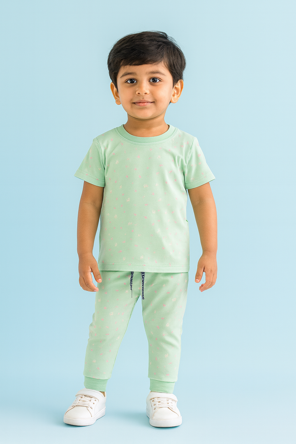 Baby Hug | Unisex T-Shirt & Pant Set | Premium Quality | Lite Green