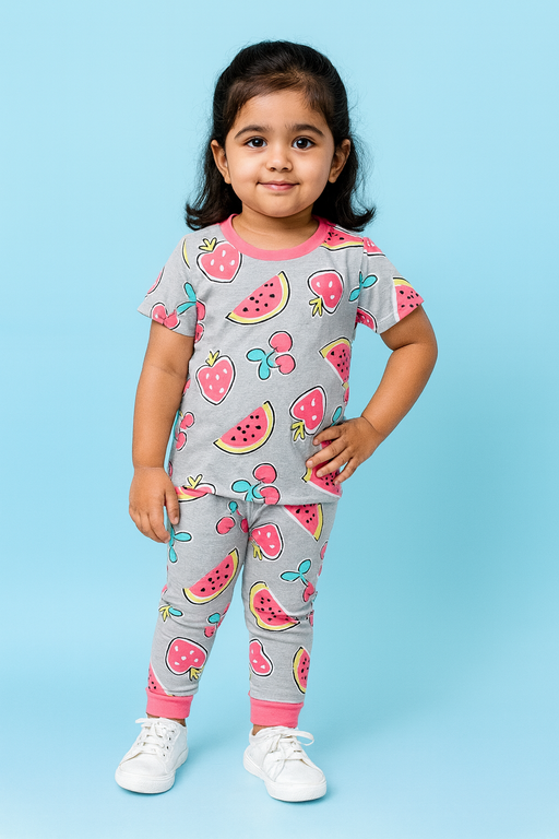 Baby Hug | Unisex T-Shirt & Pant Set | Premium Quality | Grey