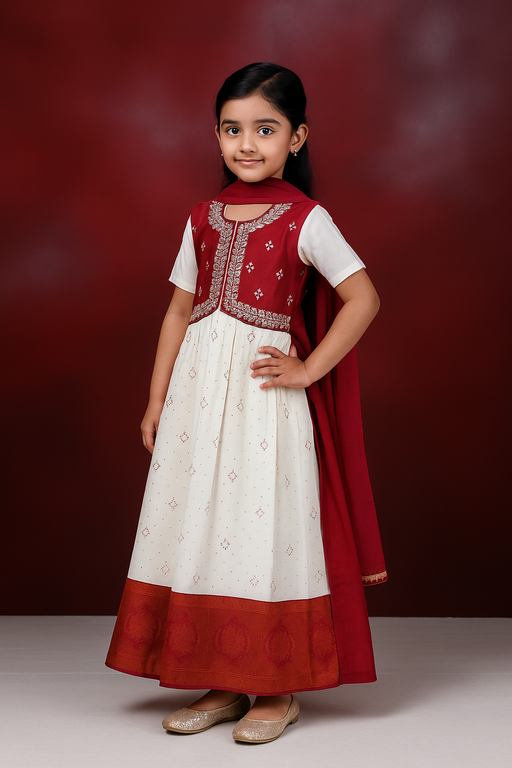 Aliya Cut - 3 piece set with Sleeve | Pink