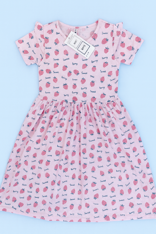Orchestra | Girls Frock | Short Sleeve | Pink