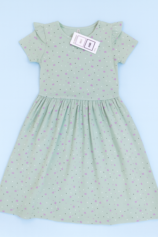 Orchestra | Girls Frock | Short Sleeve | Green