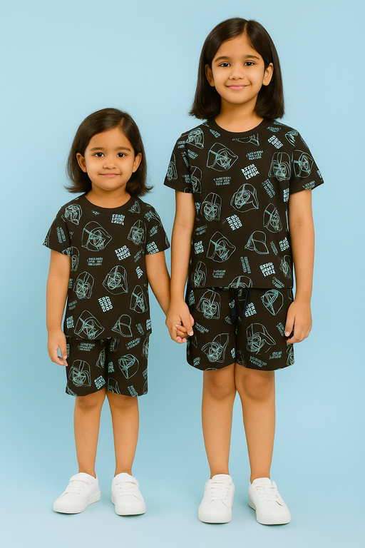 NEXT | Unisex T-Shirt & Shorts Set | Premium Quality | Black