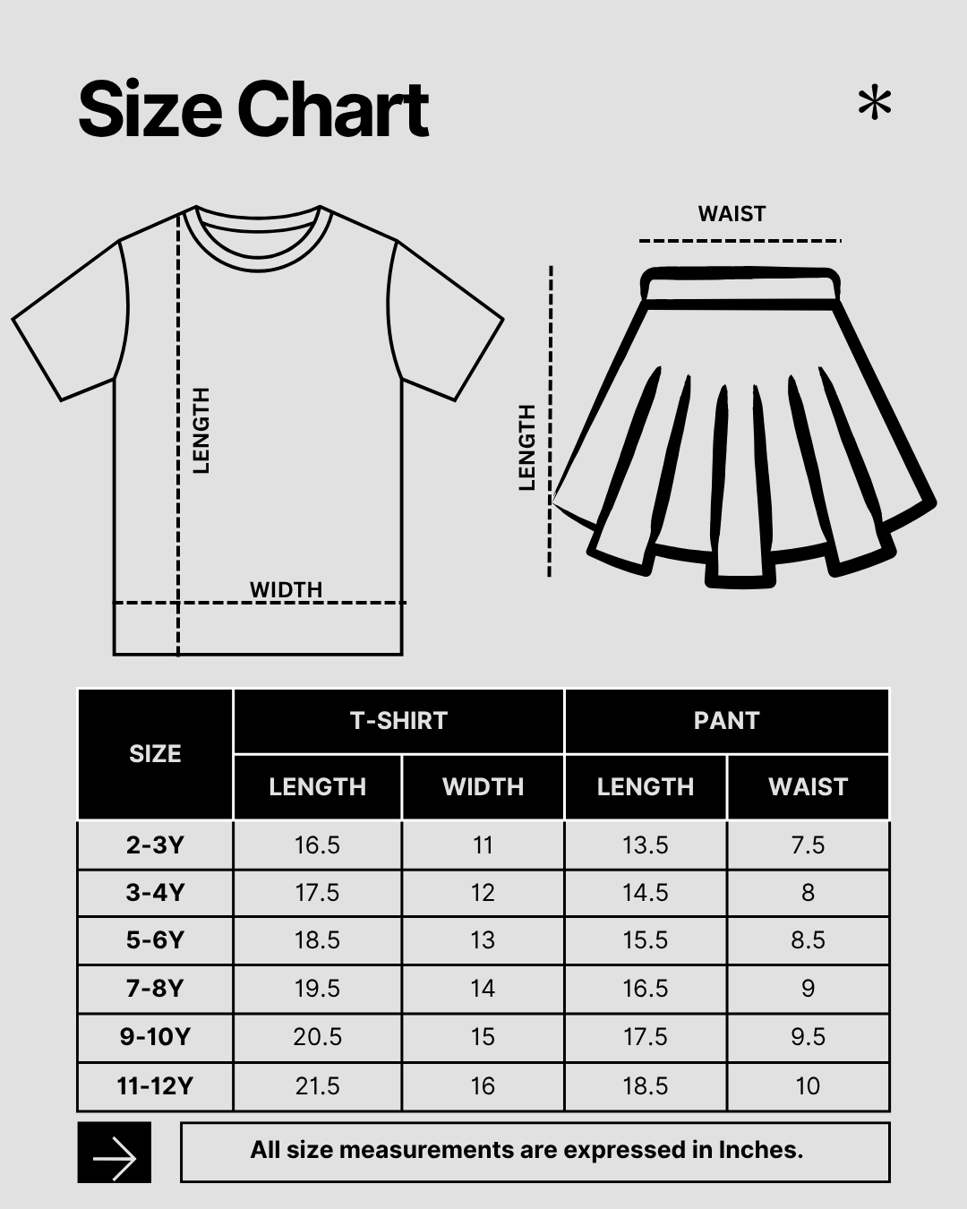 Story Kids| Girls T-shirt and Skirt set | Short Sleeve | Yellow