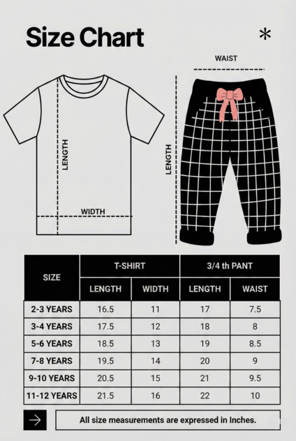 Story Kids| Girls Capri Set| Frill Sleeve | Blue