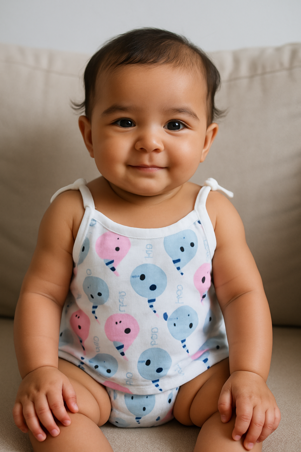 Pack of 5 - Muslin Cotton - Knot Vest (Any prints come)