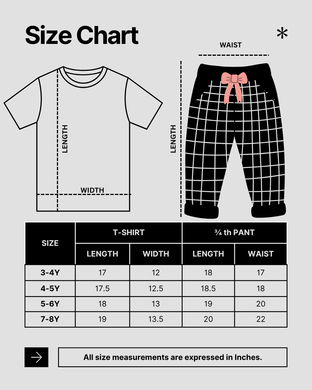 Valsack | Girls Capri Set| Short Sleeve | Lavador