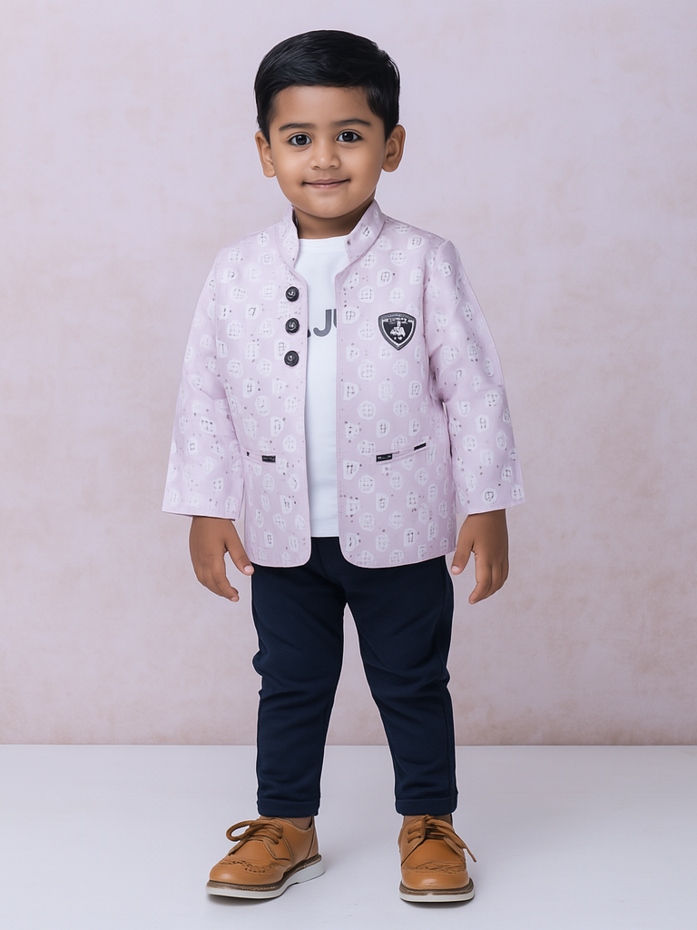 Lite Purple | Trending Full Blazer set | T-shirt, Blazer & Pant