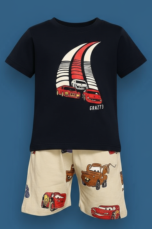 Story Kids | Unisex T-Shirt & Shorts Set | Premium Quality | Black