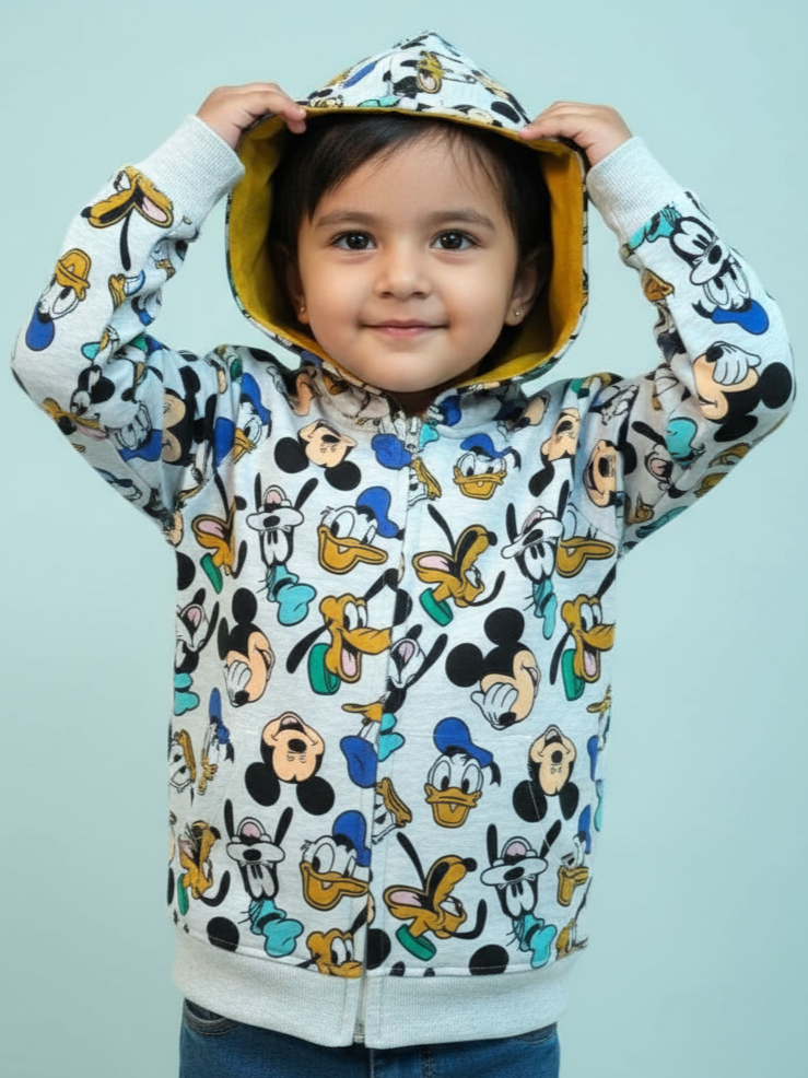 Cartercute | Unisex Hoodie Jacket | Premium Quality | Grey