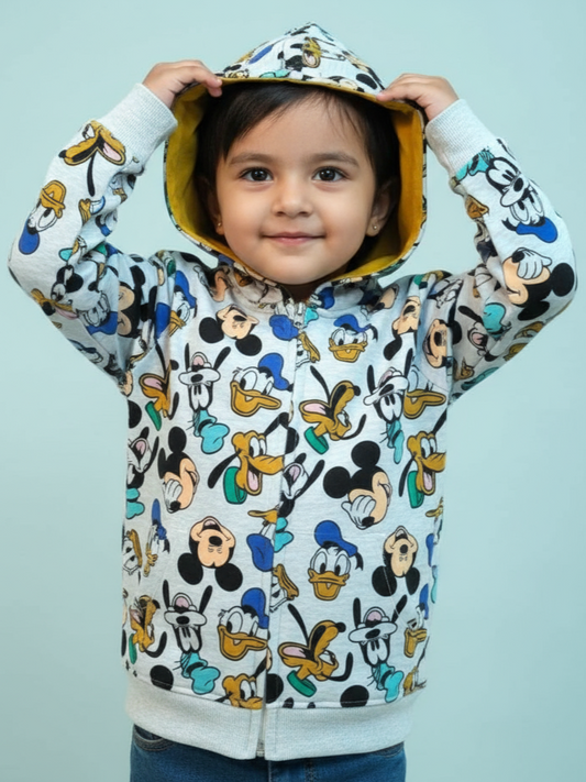 Cartercute | Unisex Hoodie Jacket | Premium Quality | Grey