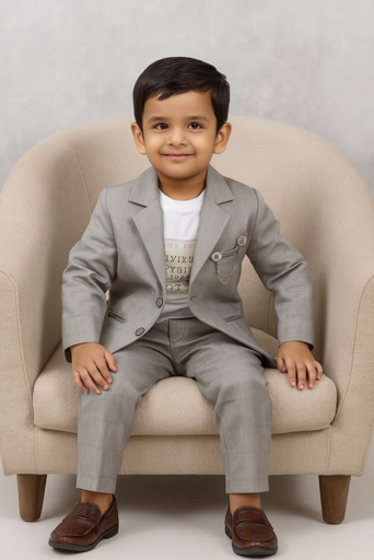 Brown Checked | Trending Full Blazer set | T-shirt, Blazer & Pant