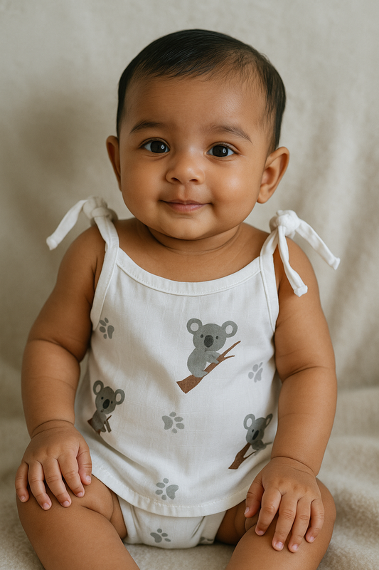 Pack of 5 - Muslin Cotton - Knot Vest (Any prints come)