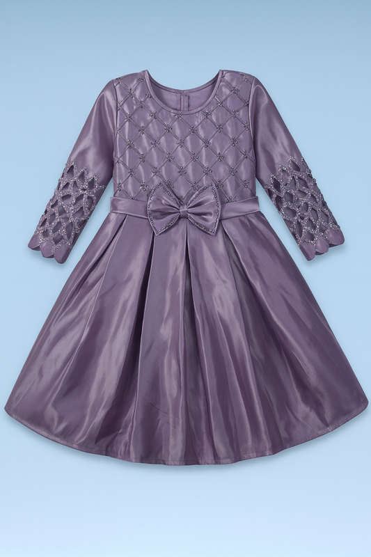 Elegant Grand Frock| Full Sleeve | Lavender