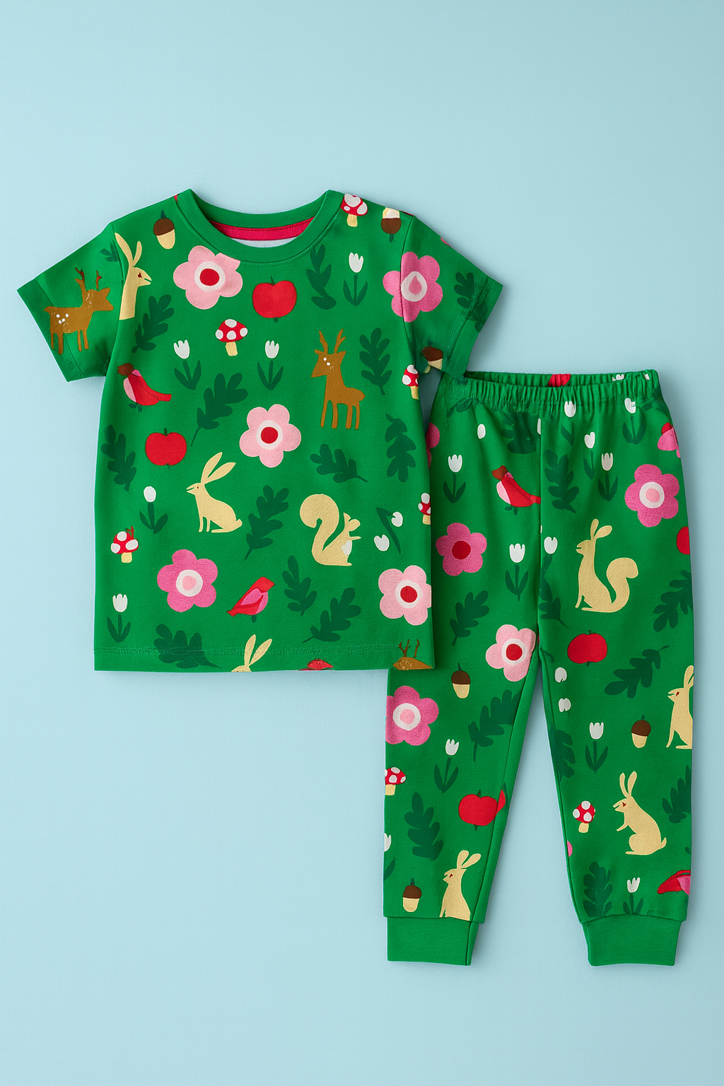Tshirt & Pant Set | Wild Green