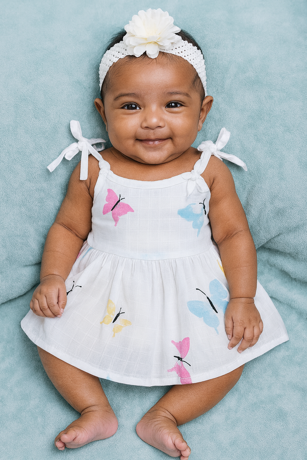 Pack of 5 - Muslin Cotton - Knot Frock (Any prints come)