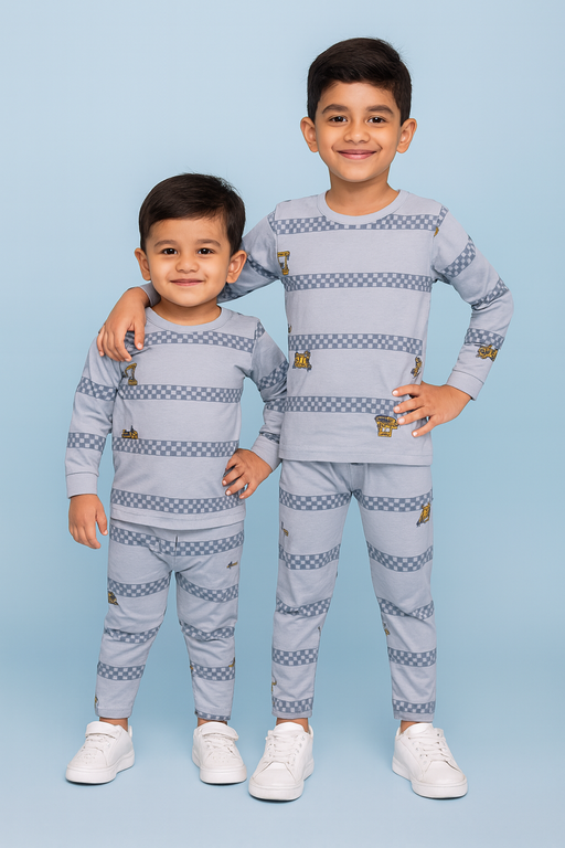 Oval | Unisex T-shirt & Pant Set | Premium Quality | Grey