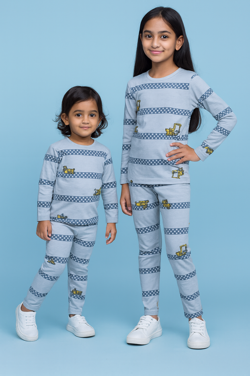 Oval | Unisex T-shirt & Pant Set | Premium Quality | Grey