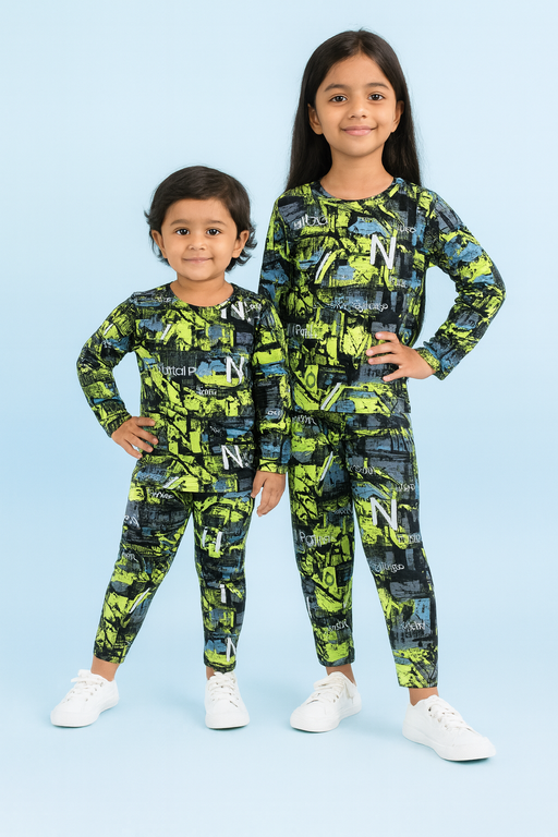 Oval | Unisex T-shirt & Pant Set | Premium Quality | Green