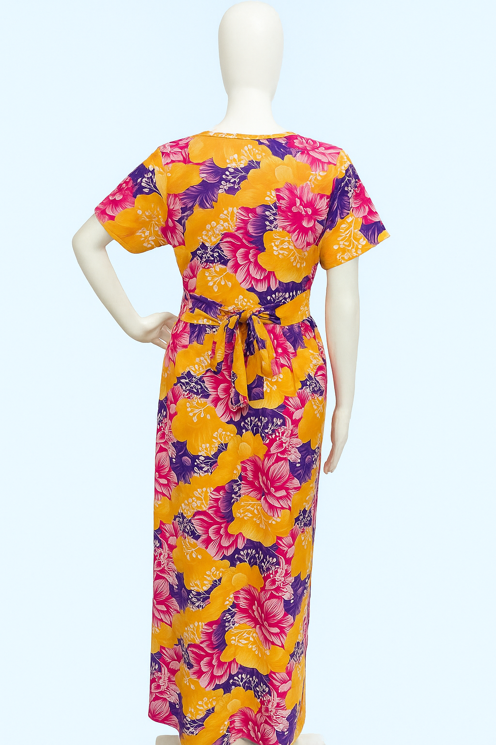 Non-Feeding Maxi | Normal sleeve | floral print | Yellow
