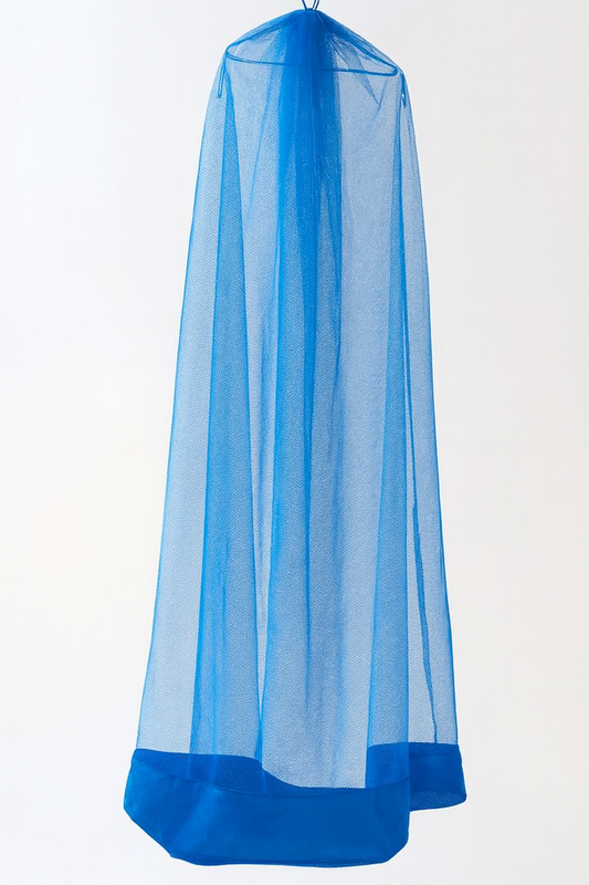 Bottom Zip Opening - Mosquito Net for Baby Cradle Swing | Full Blue