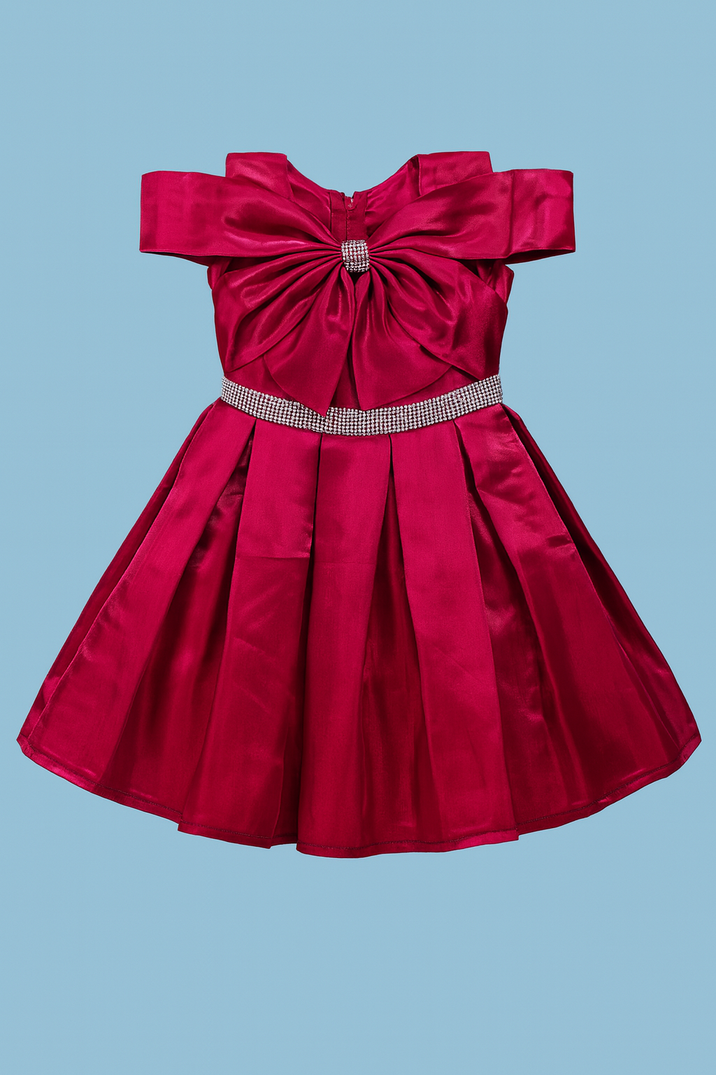 Shining Fancy Frock | Red