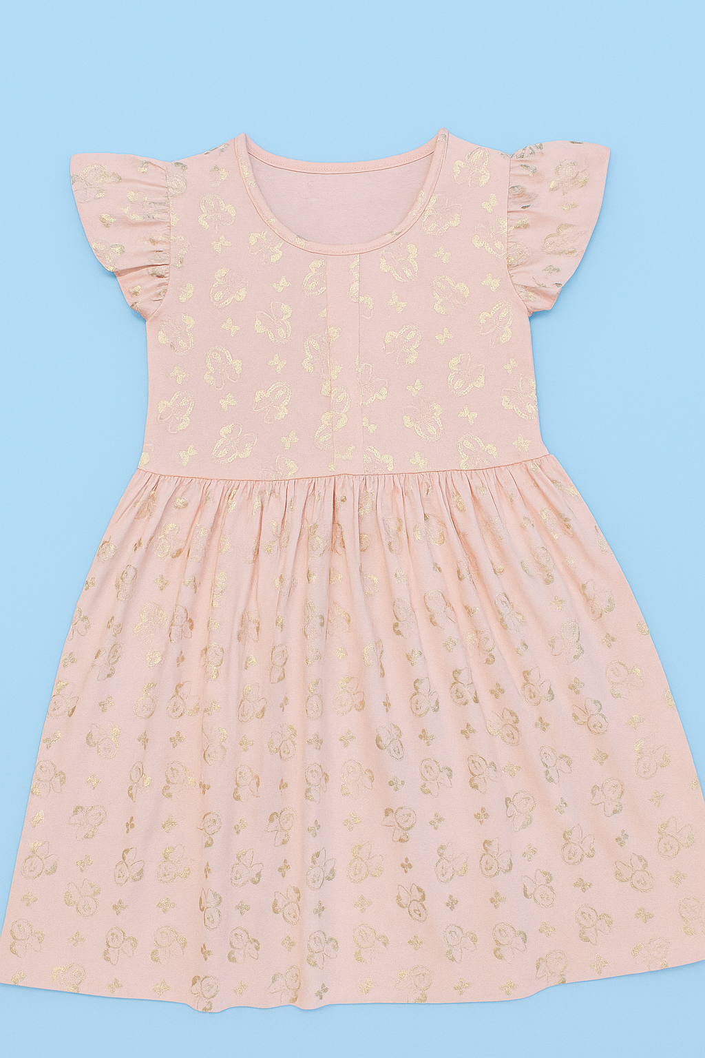 Orchestra | Girls Frock | Short Sleeve | Lite Pink