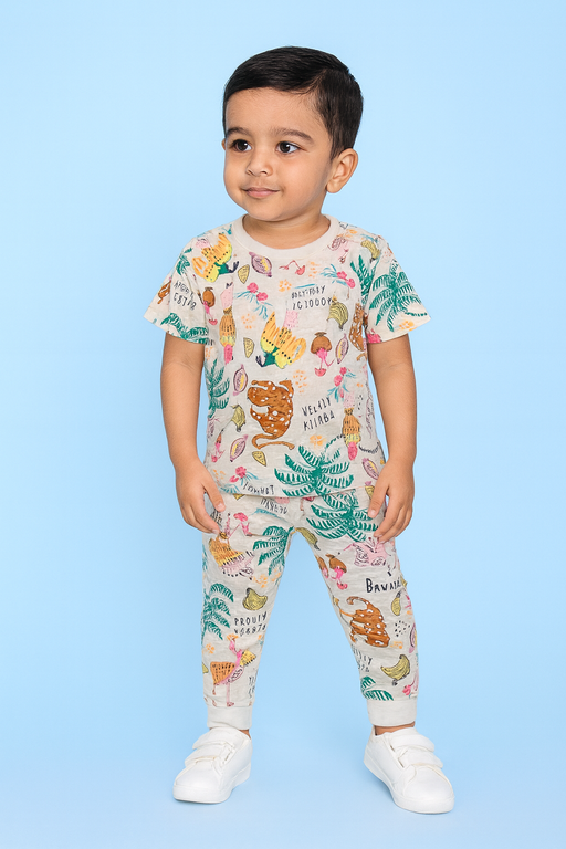 Baby Hug | Unisex T-Shirt & Pant Set | Premium Quality | Badge