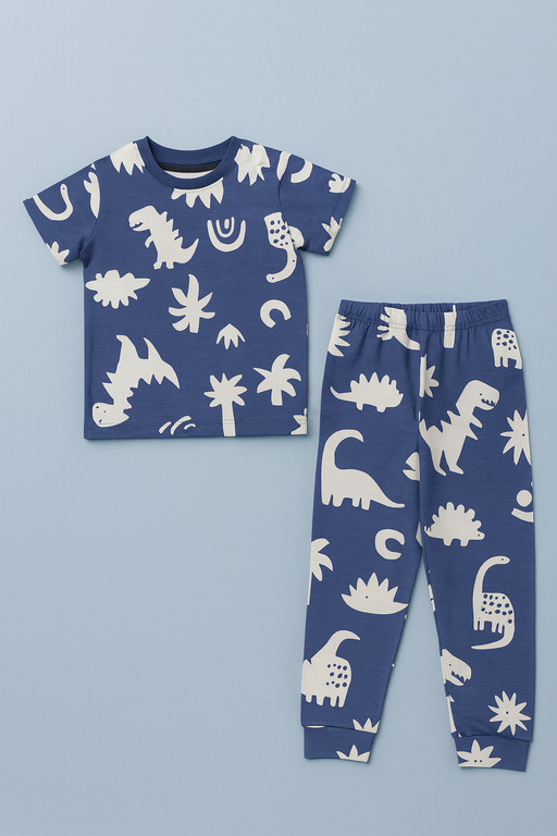 Mini Klub | Unisex T-shirt & Pant Set | Premium Quality | Navy Blue
