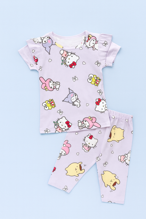 Valsack | Girls Capri Set| Short Sleeve | Lavador