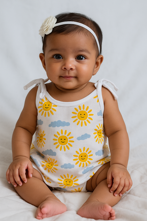 Pack of 3 - Muslin Cotton - Knot Vest (Any prints come)