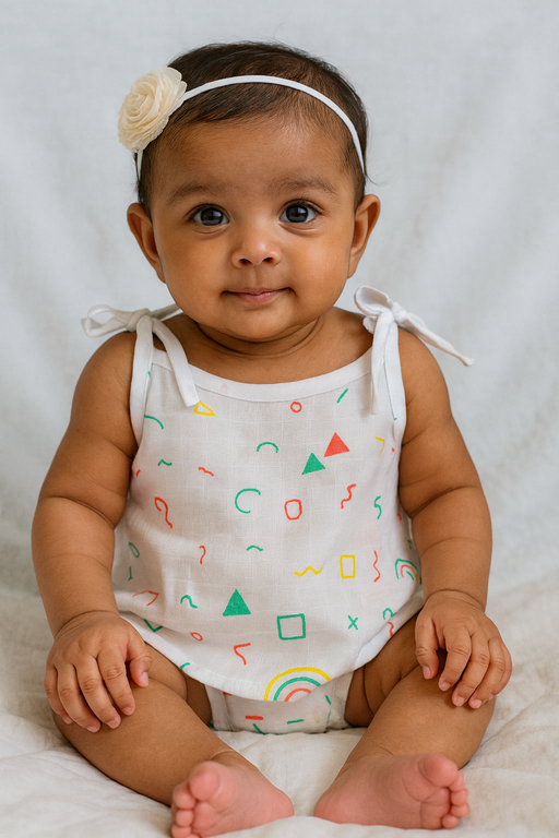 Pack of 3 - Muslin Cotton - Knot Vest (Any prints come)