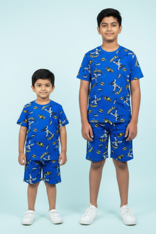 NEXT | Unisex T-Shirt & Shorts Set | Premium Quality | Blue