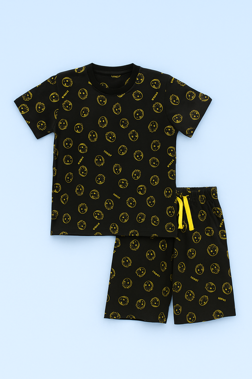 NEXT | Unisex T-Shirt & Shorts Set | Premium Quality | Black