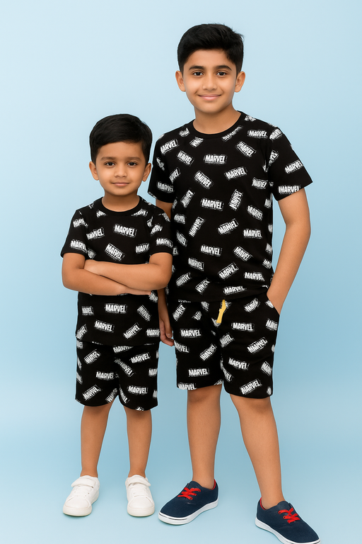 NEXT | Unisex T-Shirt & Shorts Set | Premium Quality | Black