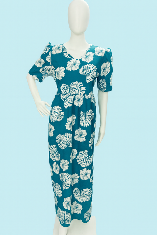 Non-Feeding Maxi | Puff sleeve | Floral Print | Ramer Green