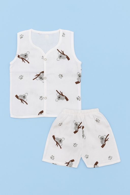 Pack of 3 - Muslin Cotton - Jabla & Shorts (Any colors come) (Copy)