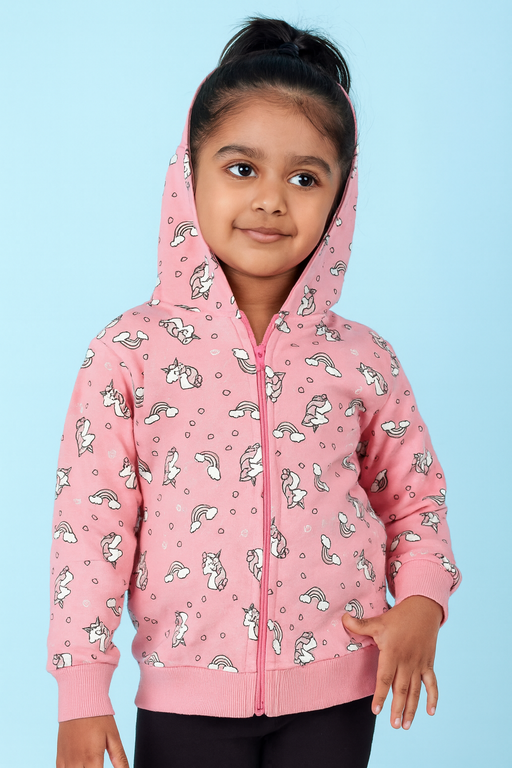 Cartercute | Unisex Hoodie Jacket | Premium Quality | Pink