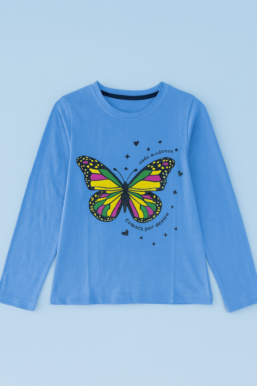 OVS | Full sleeve T-shirt | Lovely Prints | Blue