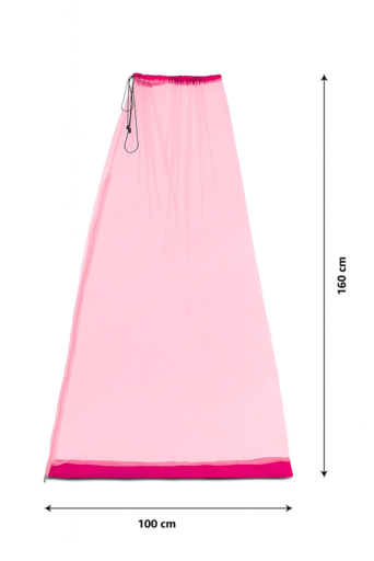 Side Zip Opening - Mosquito Net for Baby Cradle Swing | Full Pink.