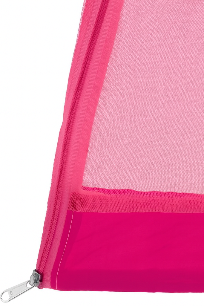 Side Zip Opening - Mosquito Net for Baby Cradle Swing | Full Pink.