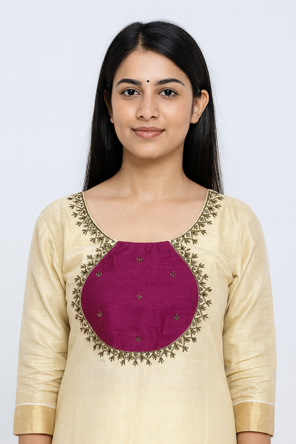 Kerala Style Designer Kurti Top |  Marron