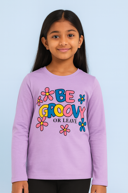 OVS | Full sleeve T-shirt | Lovely Prints | Lavender